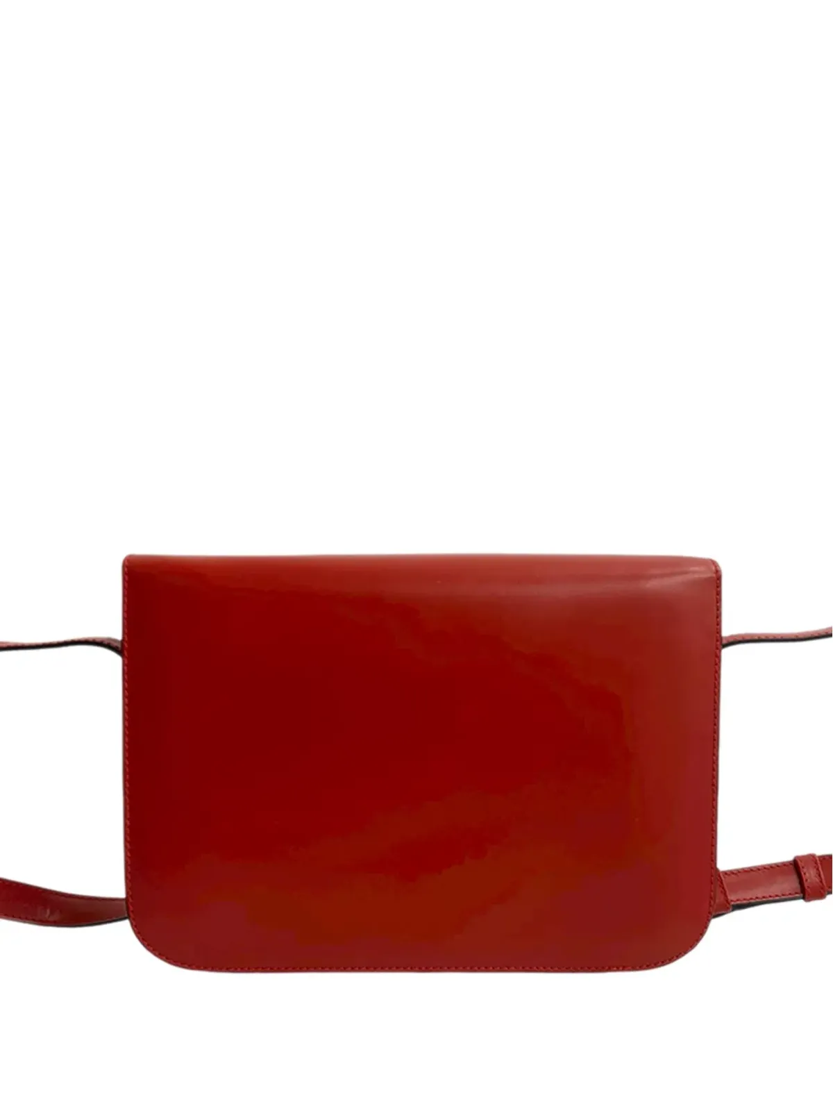 Celine Pre-Owned 2004 カーフスキン ホースキャリッジ クロスボディバッグ - レッド - 画像4