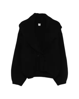 TOTEME ショールカラー バルーンスリーブ カーディガン - サムネイル1