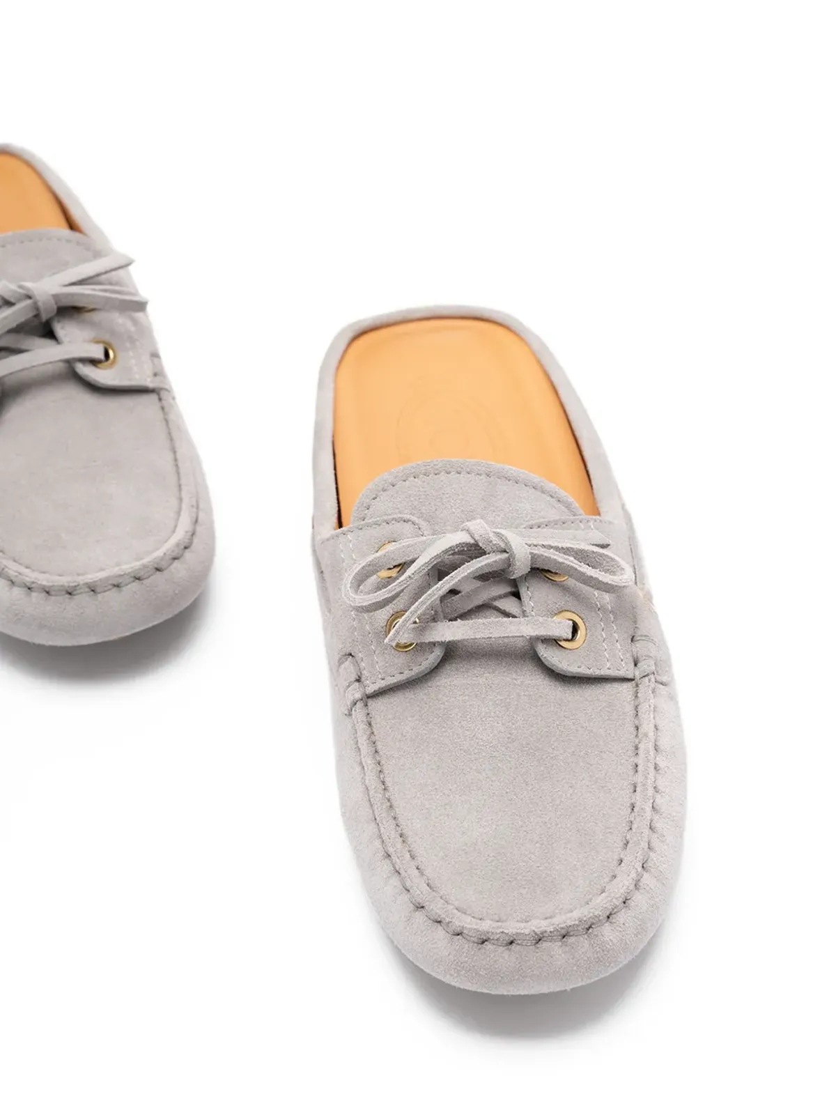 Tod's グローブ Gommino スエード ミュール - グレー - 画像5