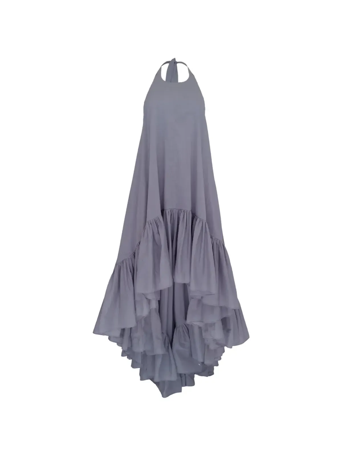 AZEEZA Hannah ruffled dress - Grey - 画像1