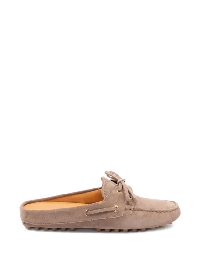 Tod's Tod's Glove Gommino lace-up mules - Neutralsの商品画像