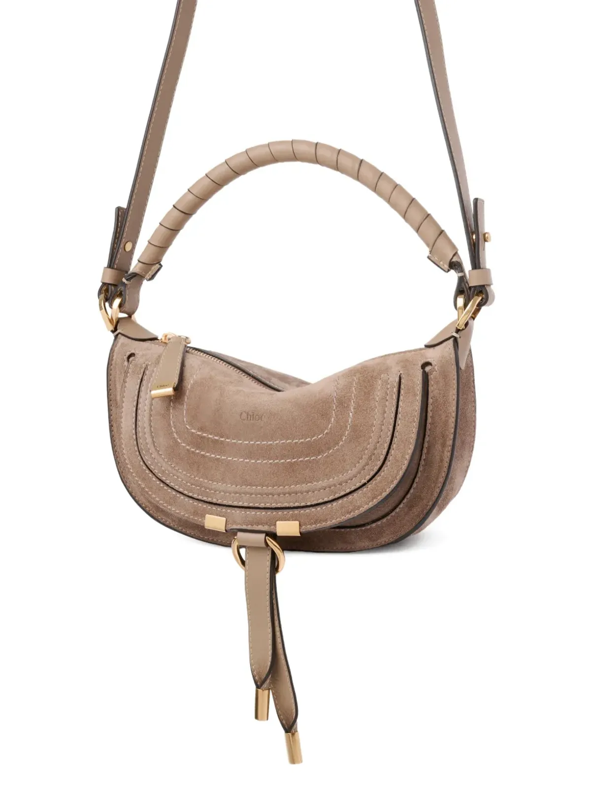Chloé マルシー トップステッチ ディテール ハンドル トートバッグ - 画像5