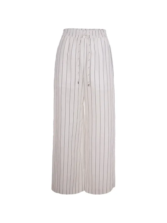LIU JO LIU JO striped drawstring trousers - Whiteの商品画像