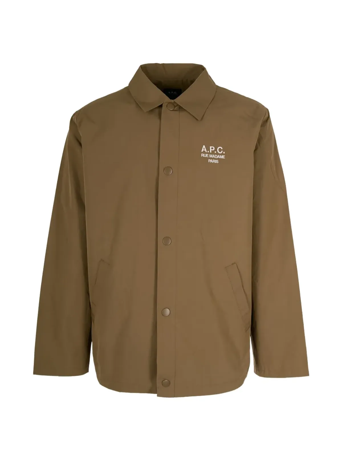 A.P.C. ボタン留め ロゴディテール シャツジャケット - 画像1