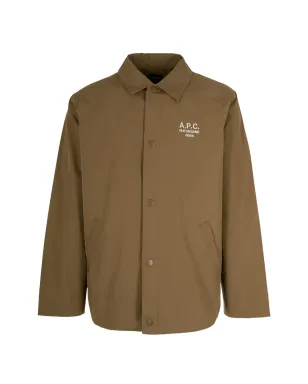 A.P.C. ボタン留め ロゴディテール シャツジャケット - サムネイル1
