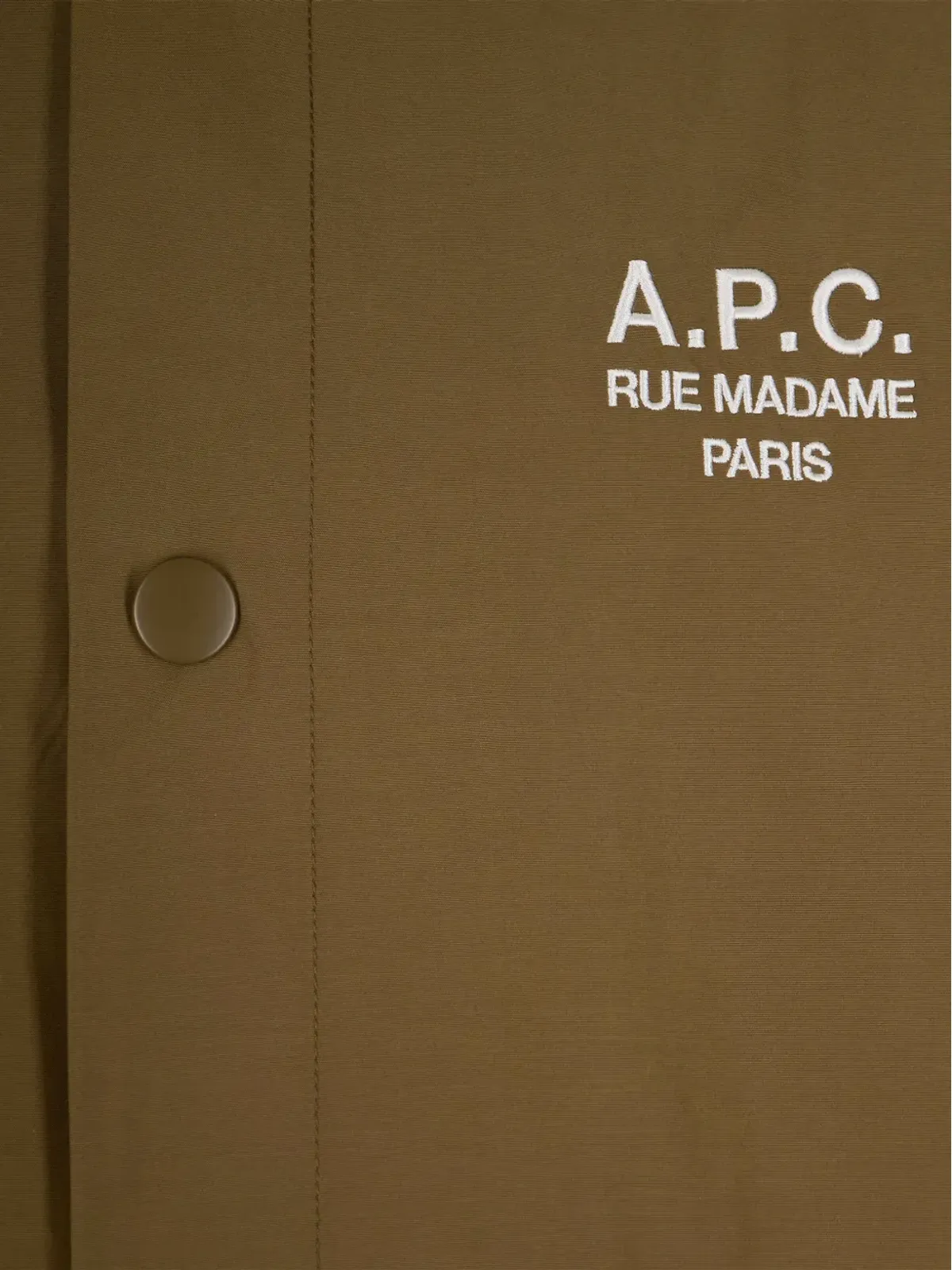 A.P.C. ボタン留め ロゴディテール シャツジャケット - 画像3