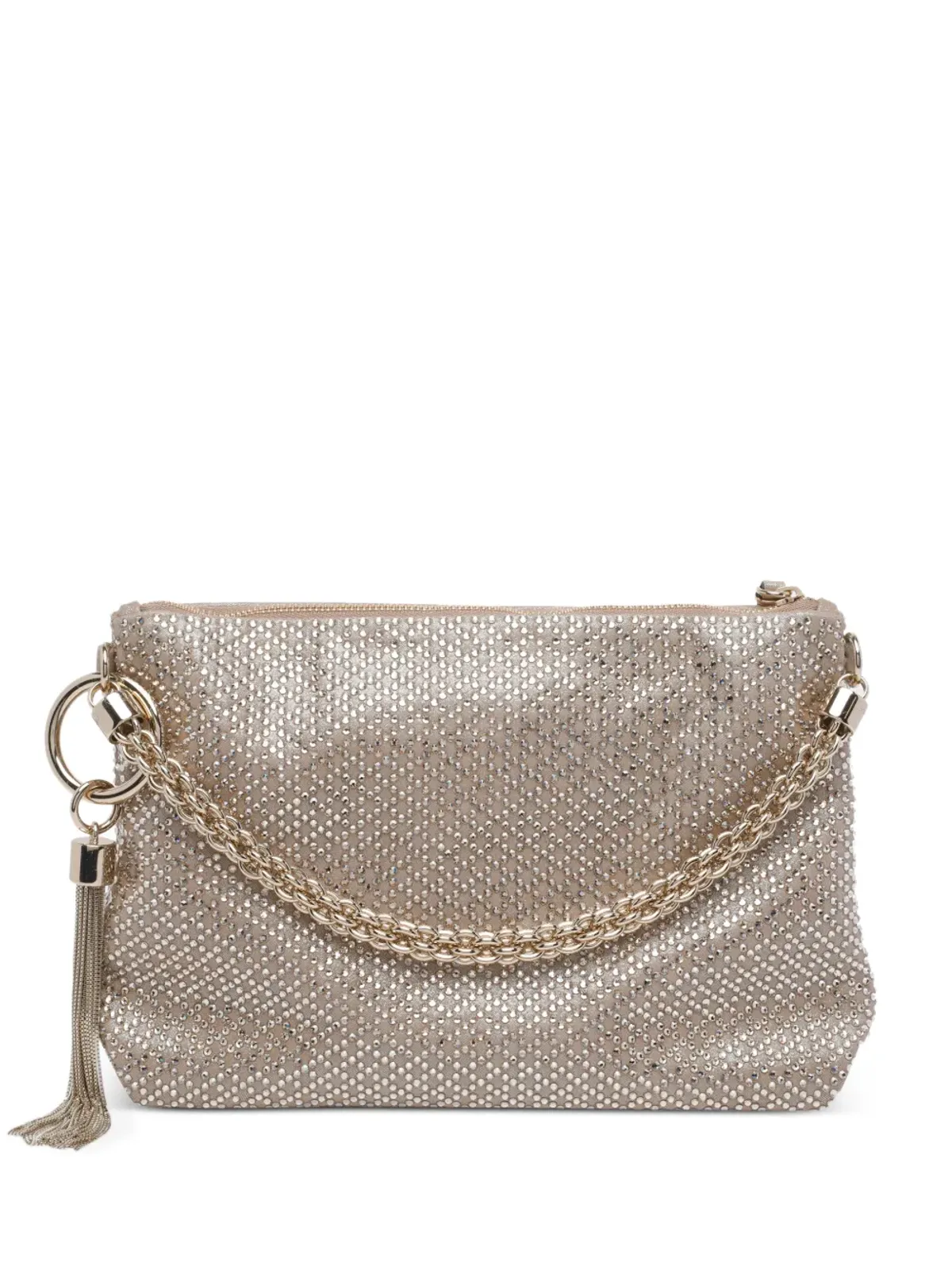 Jimmy Choo Callie チェーンクリスタルエンベリッシュメント クラッチ - 画像1