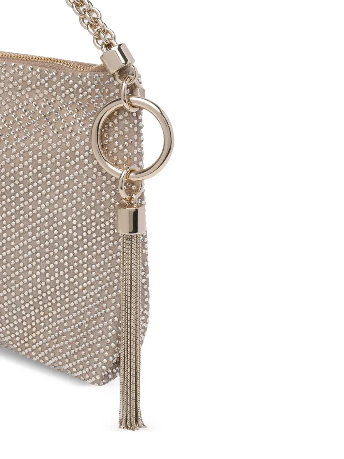 Jimmy Choo Callie チェーンクリスタルエンベリッシュメント クラッチ - 画像3