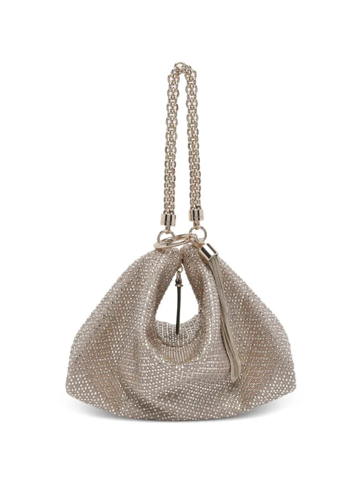 Jimmy Choo Callie チェーンクリスタルエンベリッシュメント クラッチ - 画像4