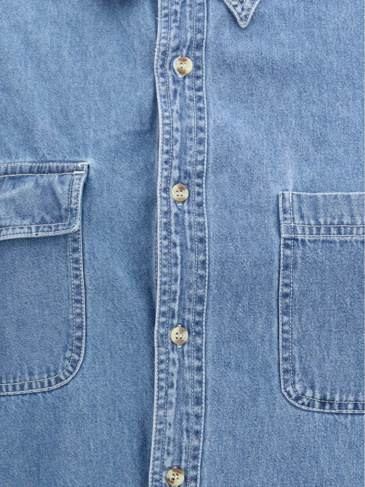 E.L.V DENIM クラシックポケットデニムシャツ - 画像3