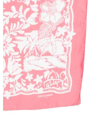 ERMANNO FIRENZE 花柄プリントスカーフ - サムネイル3