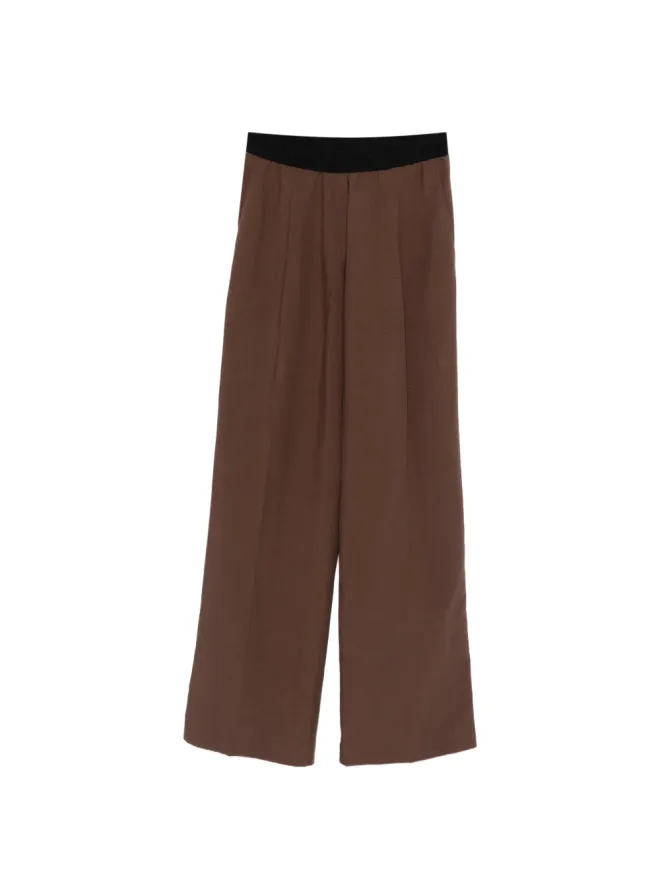 ERMANNO FIRENZE ERMANNO FIRENZE ゴム入りウエストバンドのワイドパンツの商品画像
