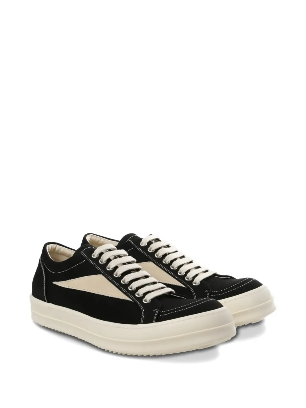 Rick Owens DRKSHDW パネルド ロートップスニーカー - 画像2