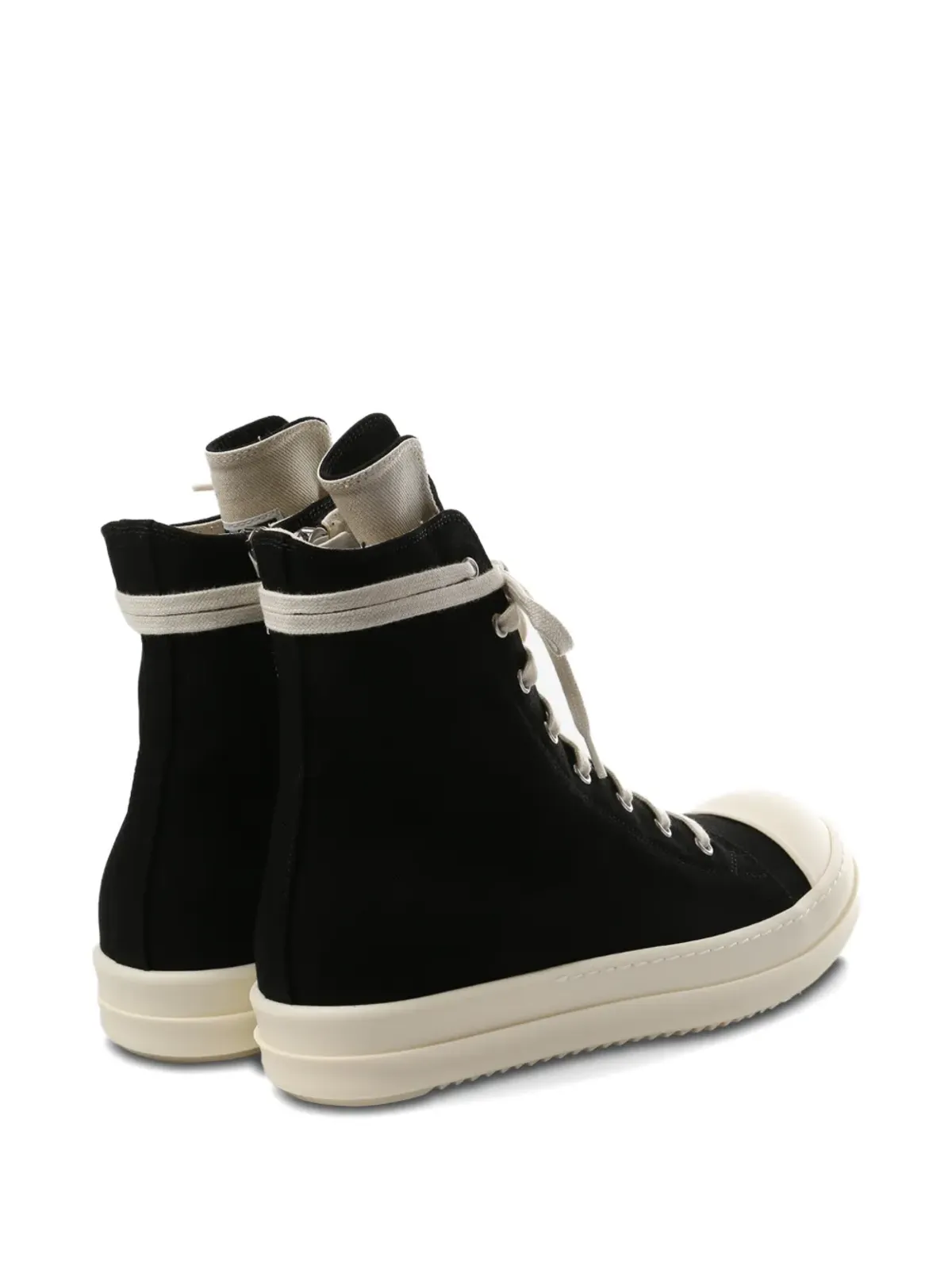 Rick Owens DRKSHDW Temple distressed ハイトップスニーカー - 画像3