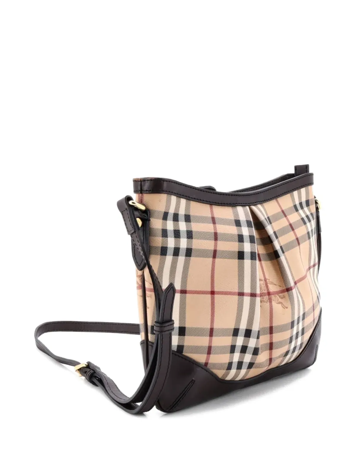 Burberry Pre-Owned Hartham Haymarket コーテッドキャンバス クロスボディバッグ - ブラウン - 画像3