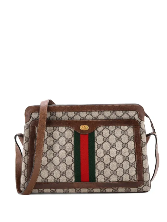 Gucci Pre-Owned Gucci Pre-Owned オフィディア ジップGG コーティッドキャンバス ショルダーバッグ - ブラウンの商品画像
