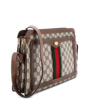 Gucci Pre-Owned オフィディア ジップGG コーティッドキャンバス ショルダーバッグ - ブラウン - サムネイル4