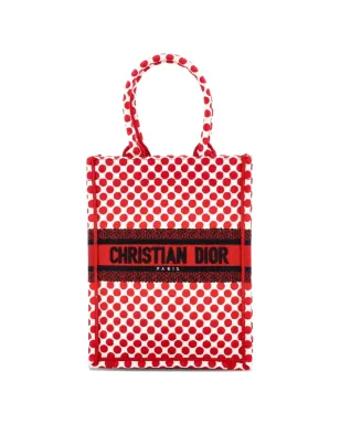 Christian Dior Pre-Owned ブックプリントキャンバス縦型トートバッグ - レッド - サムネイル1