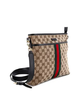 Gucci Pre-Owned フロントポケット ウェブ メッセンジャー GGキャンバス クロスボディバッグ - サムネイル3