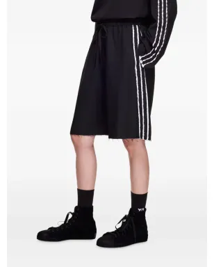 Y-3 3ストライプ装飾フリンジショートパンツ - サムネイル2