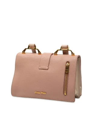 Miu Miu Pre-Owned バイカラー ゴートスキン マドラス クロスボディバッグ - サムネイル3