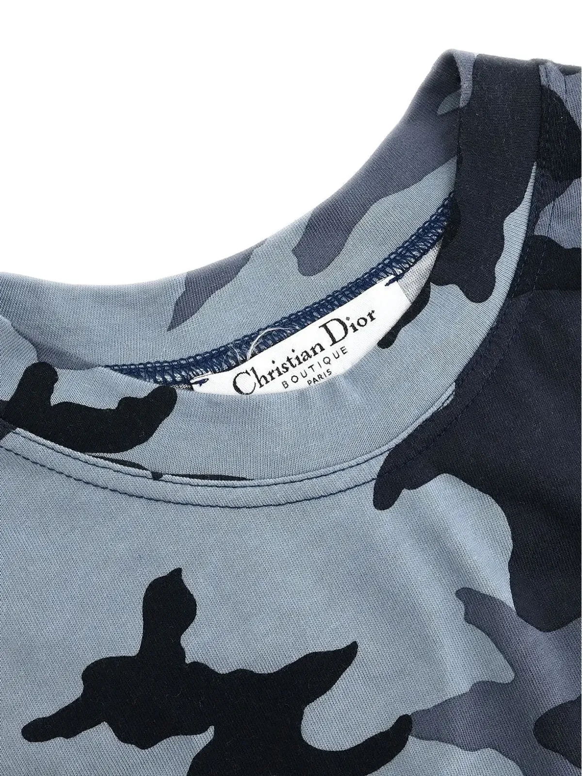 Christian Dior ビンテージ カモフラージュ柄サイドストライプ タンクトップ - 画像5