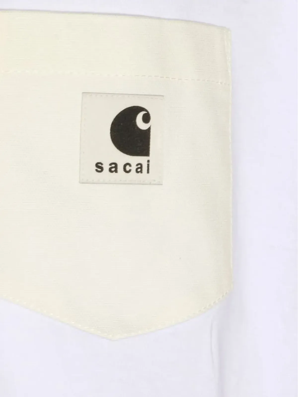 Carhartt WIP x Sacai ロゴパッチ半袖Tシャツ - 画像4