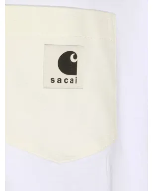 Carhartt WIP x Sacai ロゴパッチ半袖Tシャツ - サムネイル4