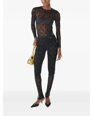 Marine Serre ムーングラム メッシュパンツ ブラック - サムネイル2