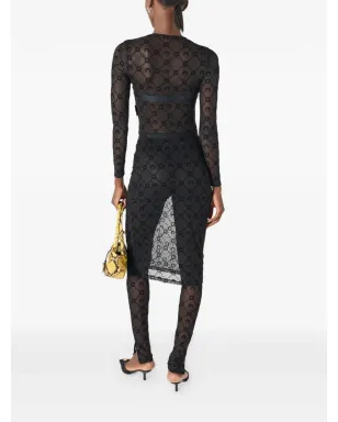 Marine Serre ムーングラム メッシュパンツ ブラック - サムネイル3