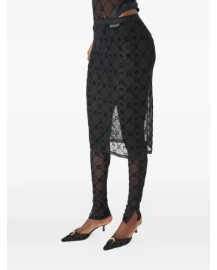 Marine Serre ムーングラム メッシュパンツ ブラック - サムネイル4