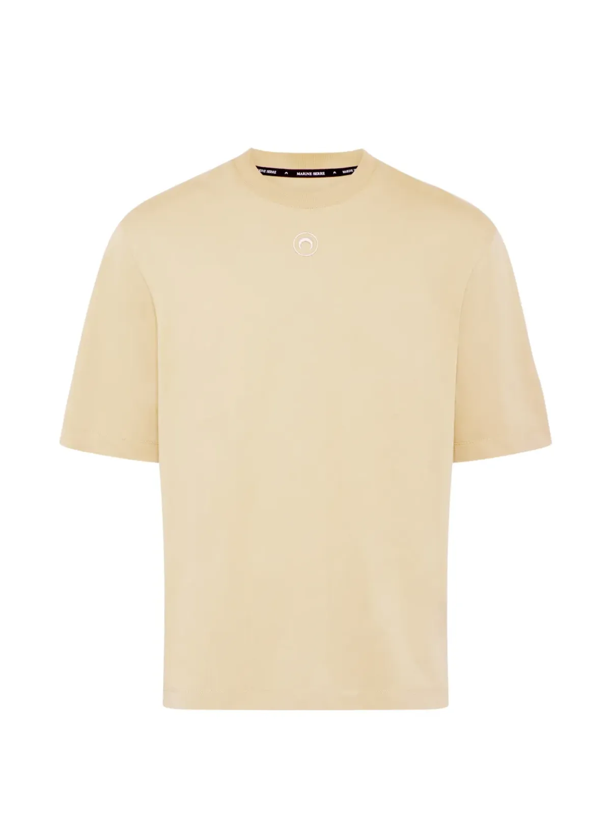 Marine Serre moon logo crewneck T-shirt - Neutrals - 画像1