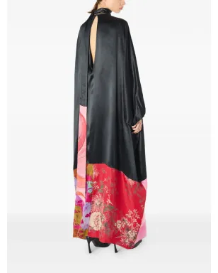 Marine Serre シルクドレス - ブラック - サムネイル2