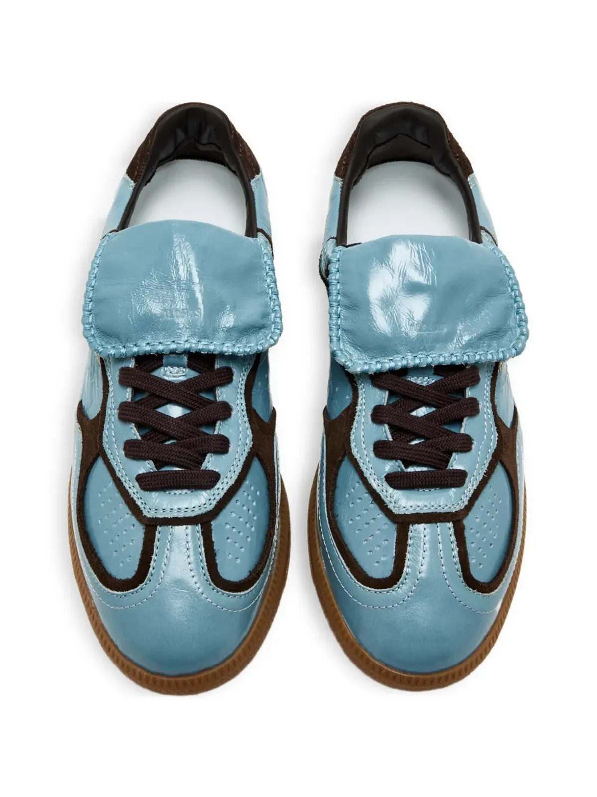ALOHAS TB.490 Club perforated panelled sneakers - Blue - 画像3