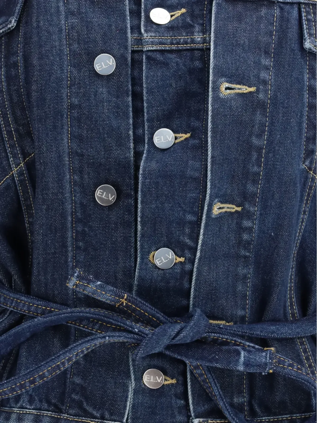 E.L.V DENIM ベルト付きリドリーダブルジャケット - 画像3