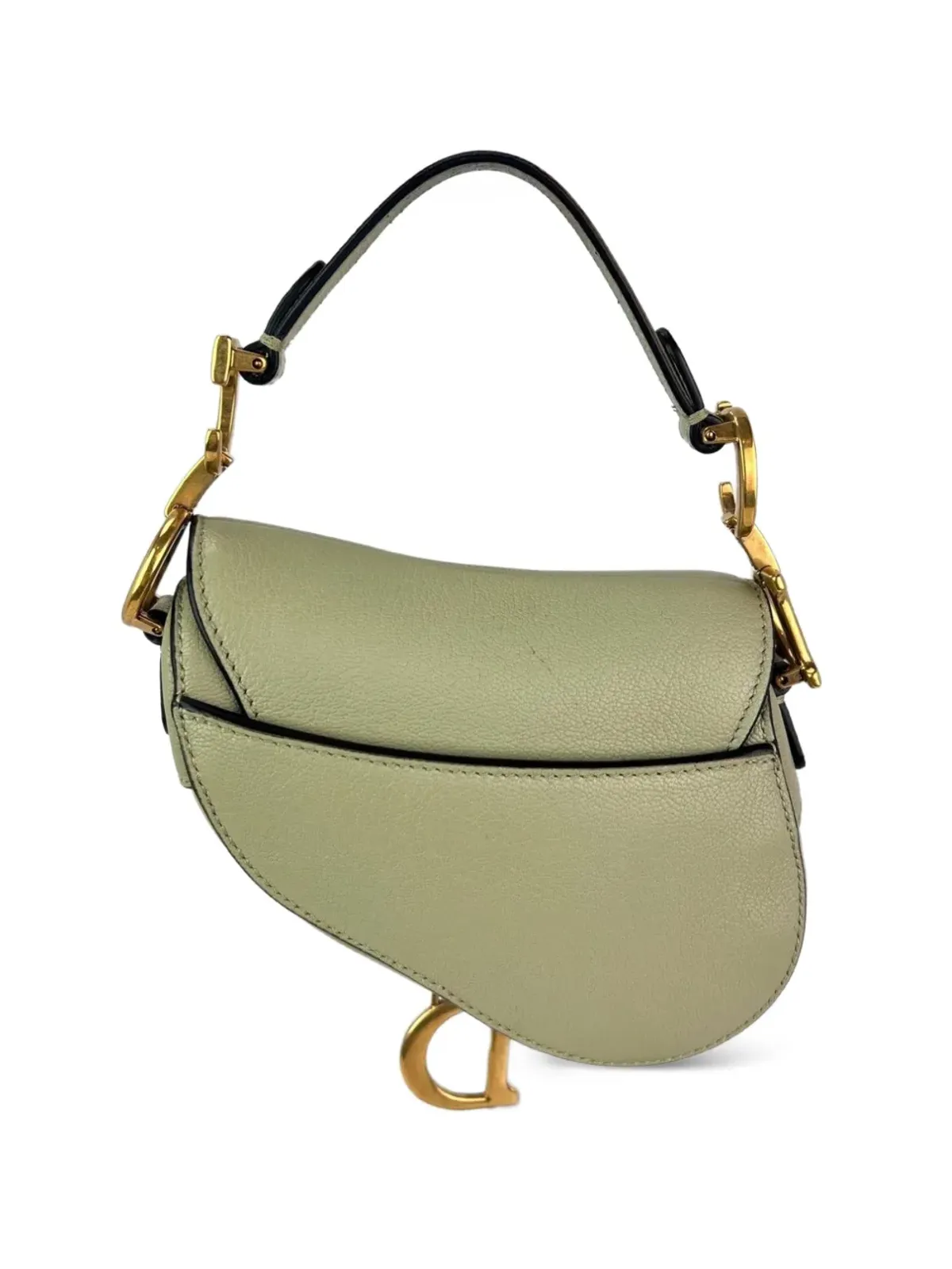 Christian Dior Pre-Owned サドルバッグ（取り外し可能ストラップ付き・グリーン） - 画像2