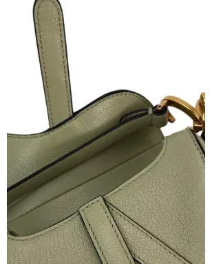 Christian Dior Pre-Owned サドルバッグ（取り外し可能ストラップ付き・グリーン） - サムネイル4