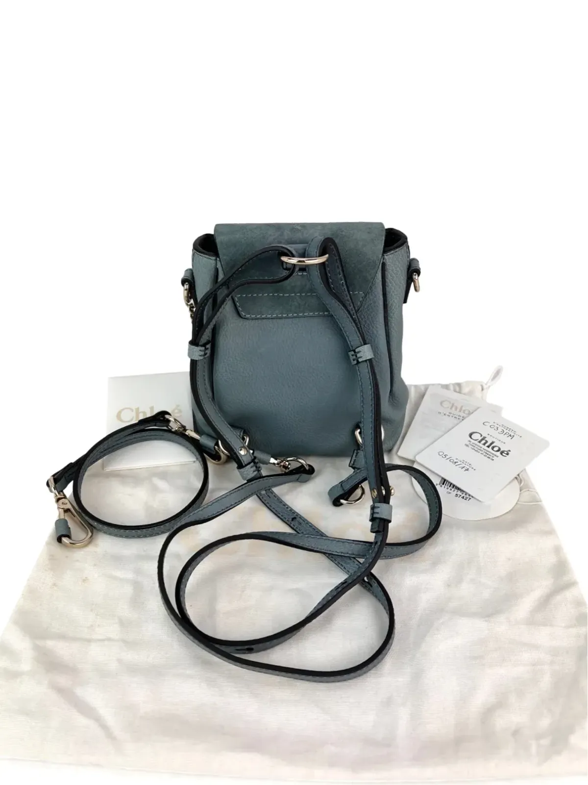 Chloé Vintage ミニFaye スエードレザー バックパック - 画像5