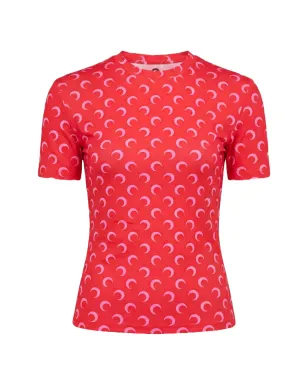 Marine Serre ムーンプリント クルーネックTシャツ - サムネイル1