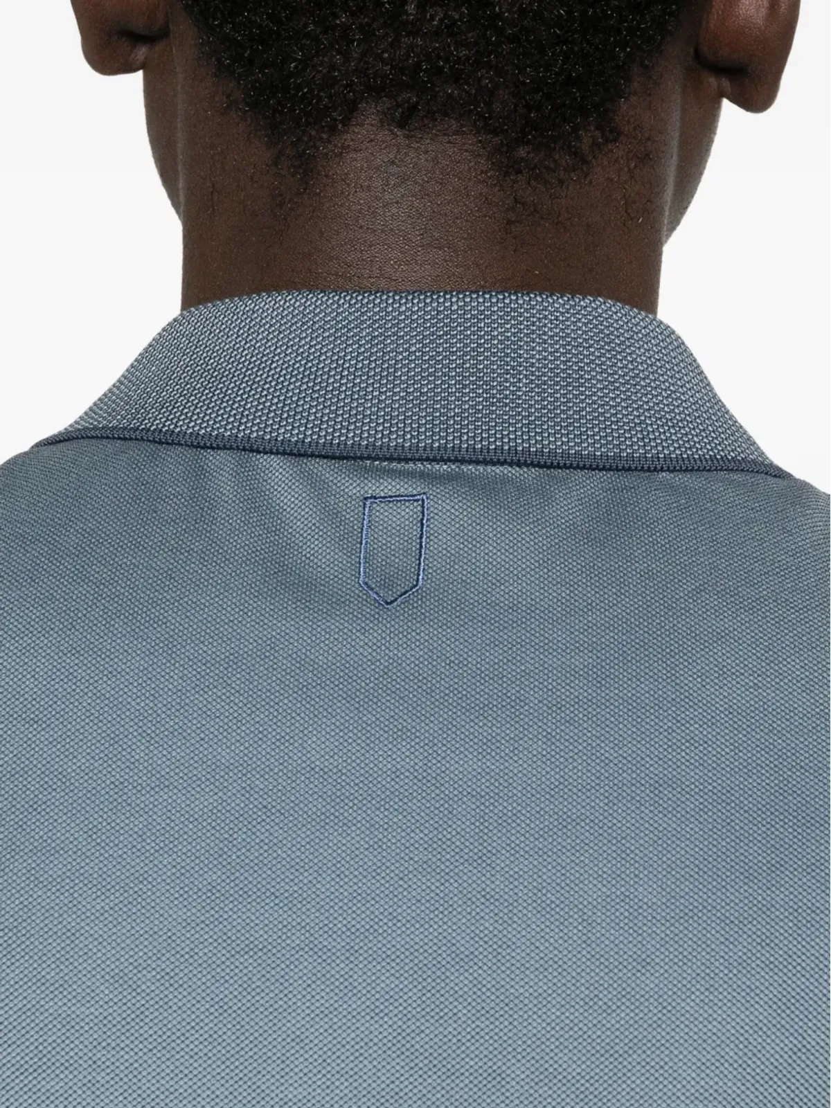 Canali コントラストトリム ポロシャツ - 画像5