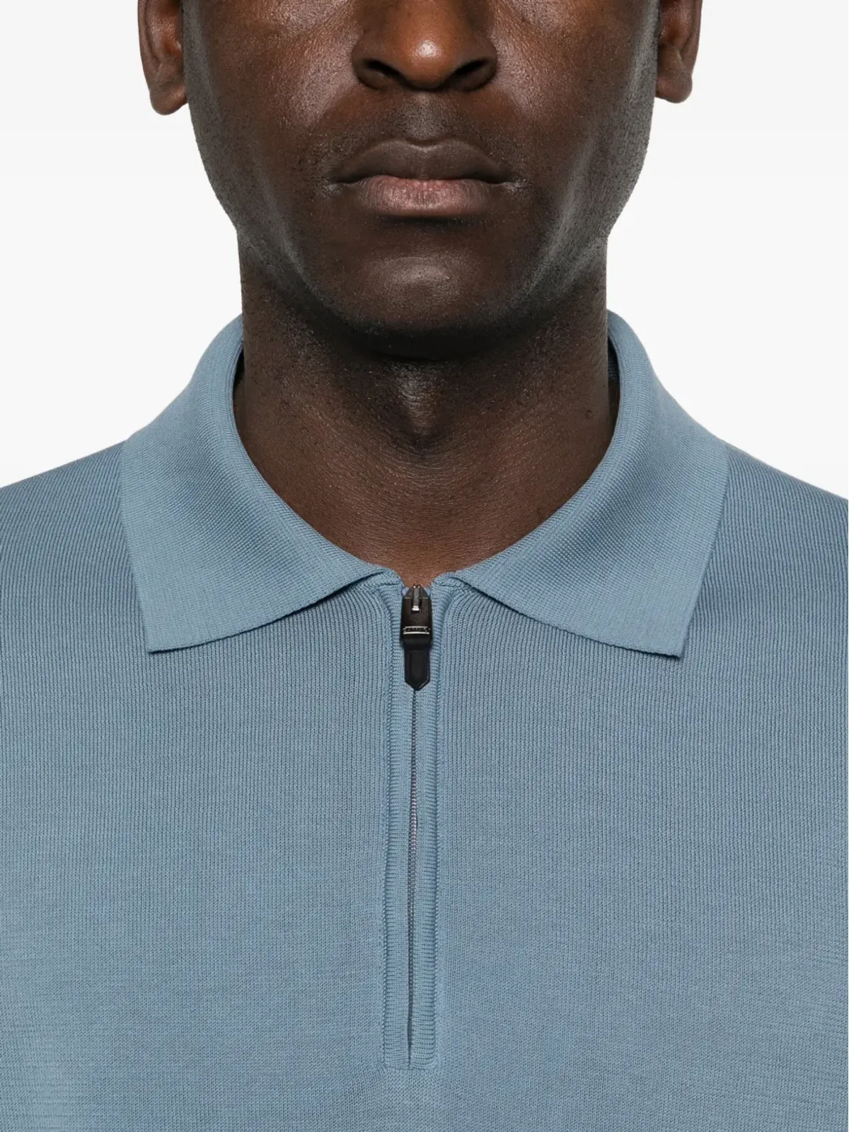 Canali ジップアップポロシャツ - 画像5