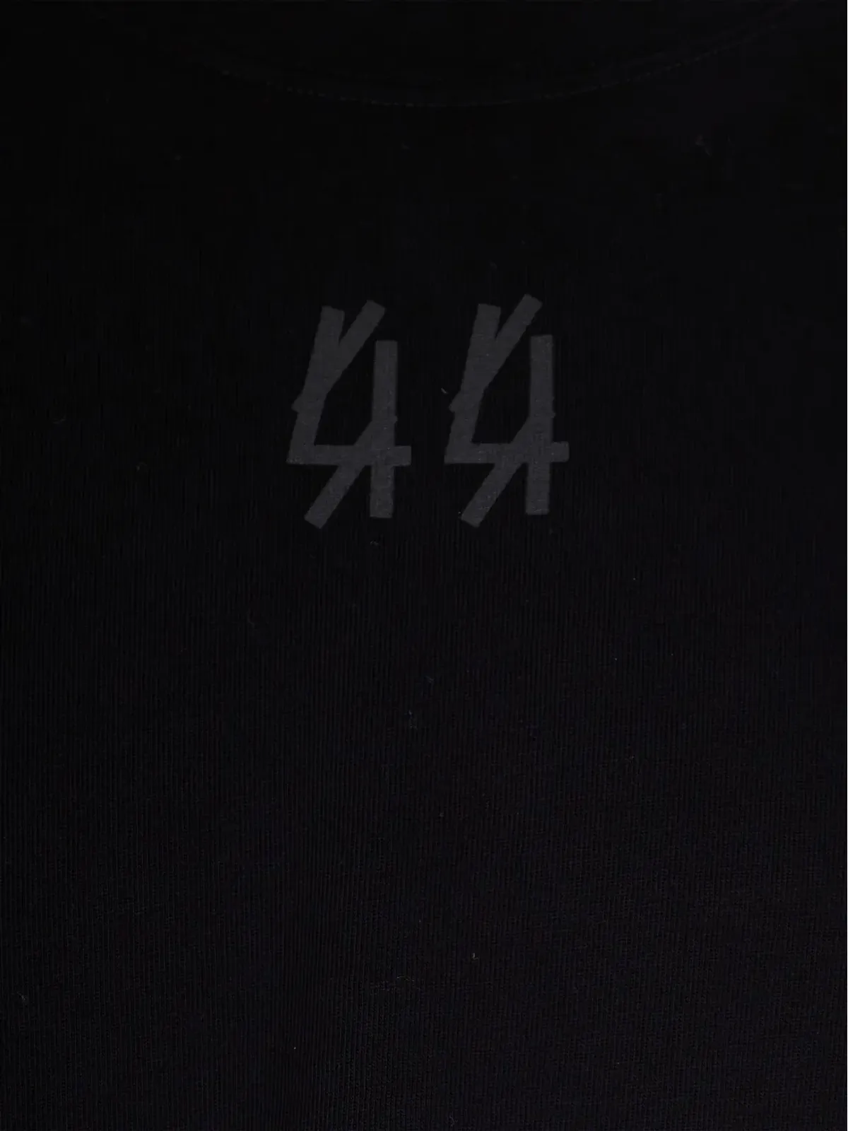 44 LABEL GROUP 長袖ポロシャツ ブラック - 画像3