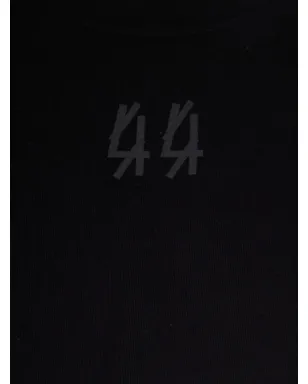 44 LABEL GROUP 長袖ポロシャツ ブラック - サムネイル3