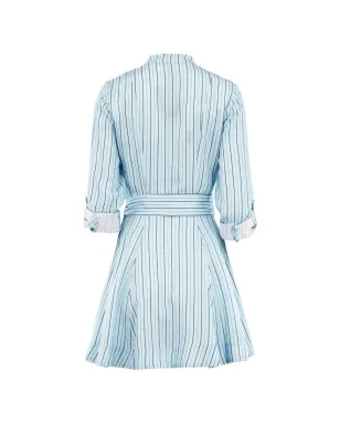 alice + olivia ロールカフストライプドレス - サムネイル2