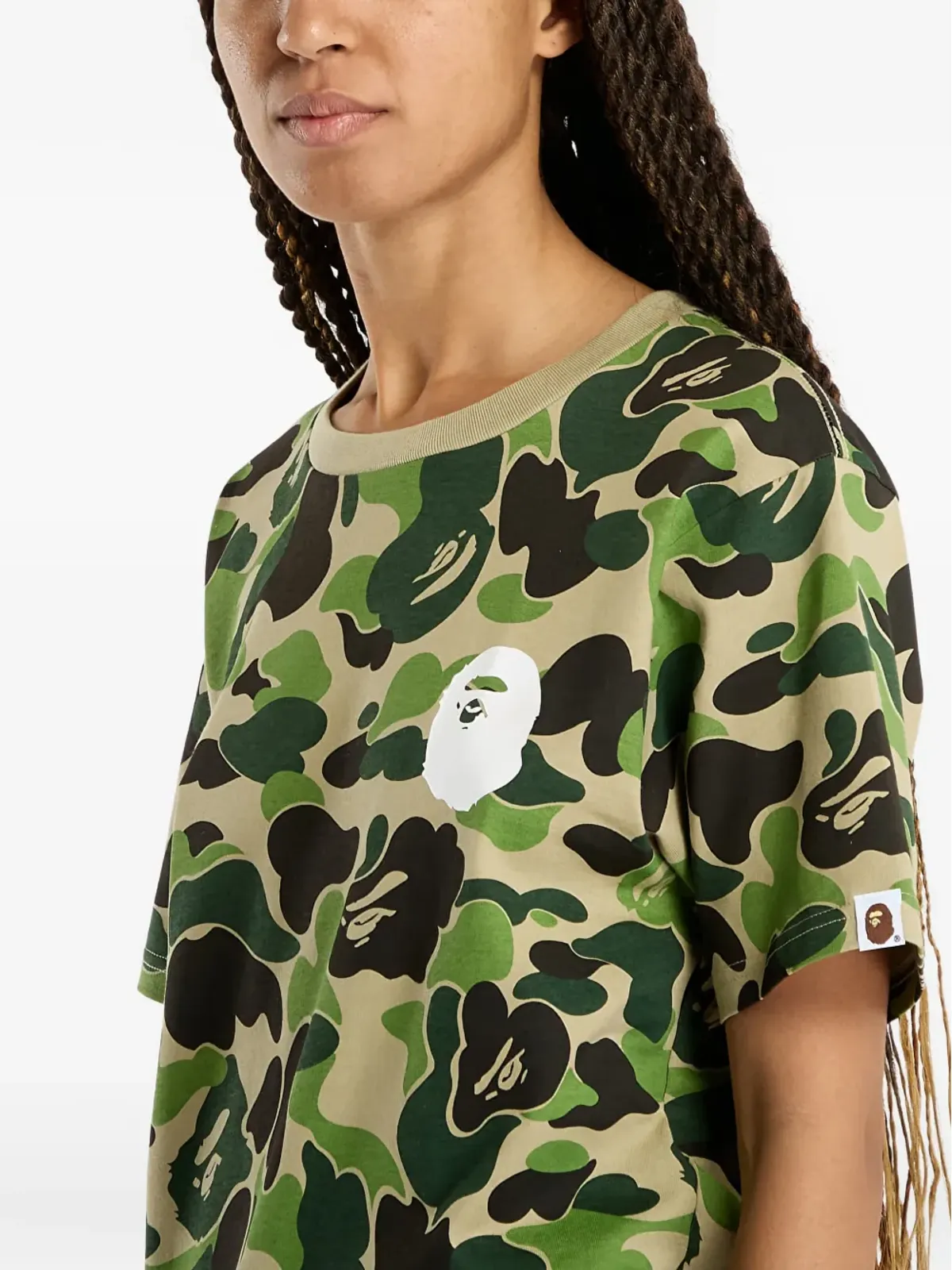 A BATHING APE® カモフラージュ ロゴ Tシャツ - 画像5