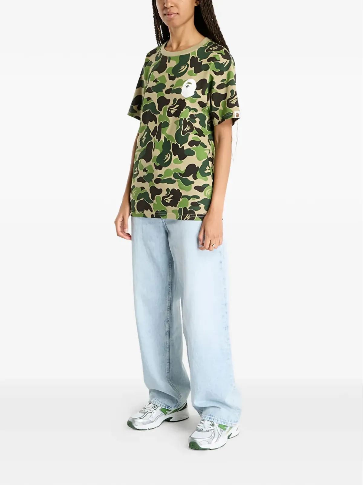 A BATHING APE® カモフラージュ ロゴ Tシャツ - 画像3