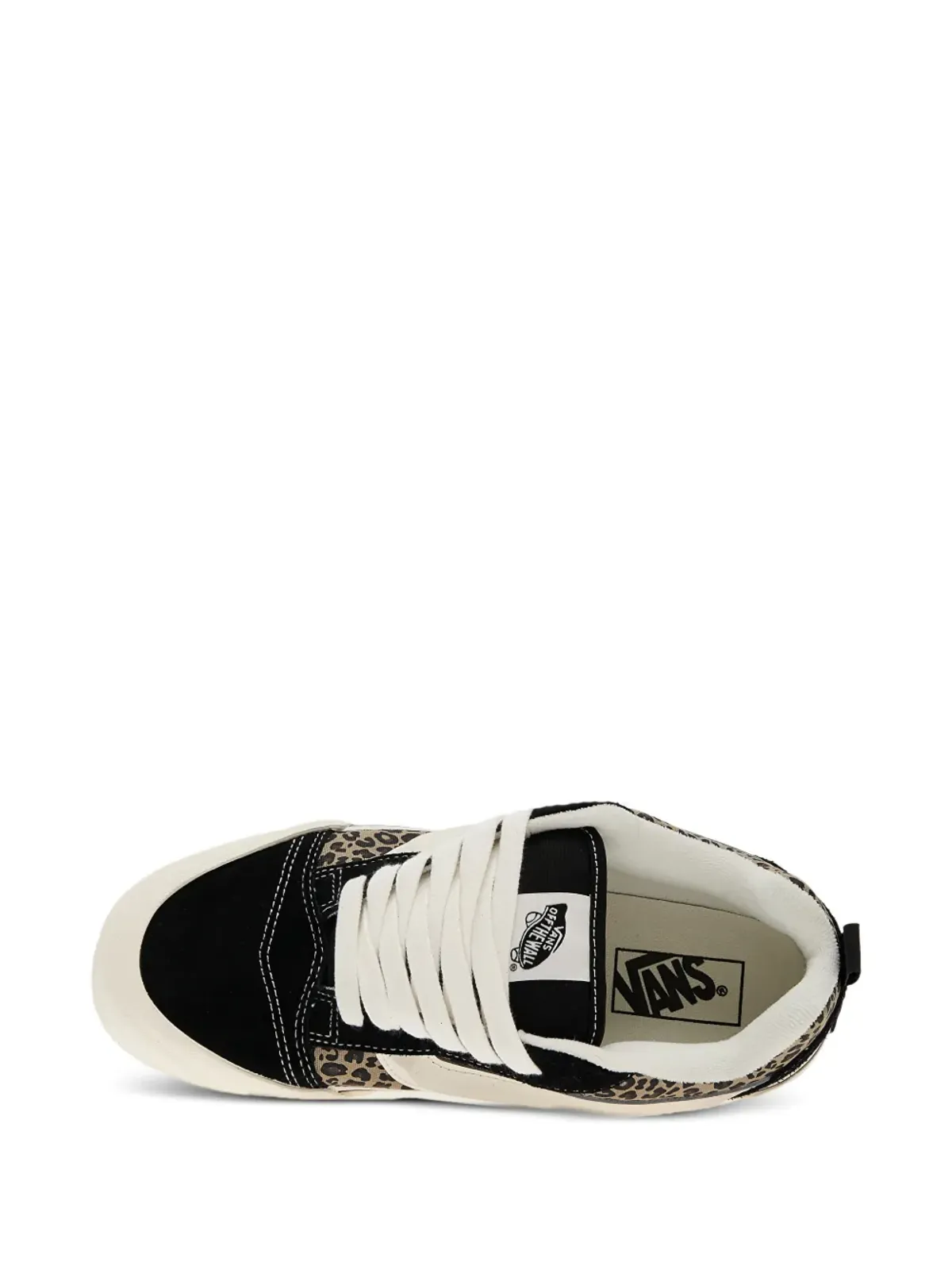 Vans レオパード柄ストライプスニーカー ブラック - 画像5