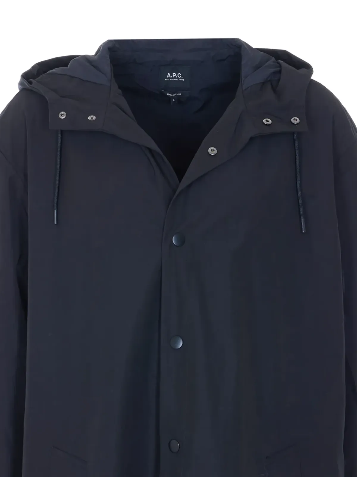 A.P.C. ボタンロゴパーカー - Blue - 画像4