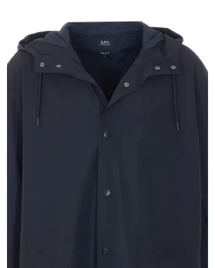 A.P.C. ボタンロゴパーカー - Blue - サムネイル4