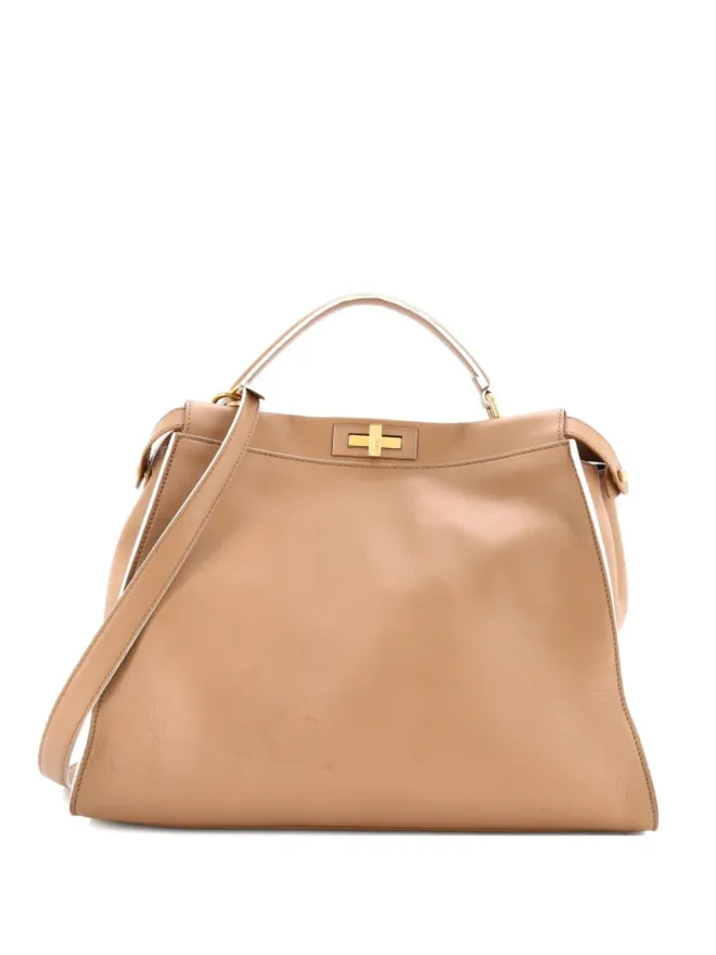 Fendi Pre-Owned Fendi Pre-Owned ピーカブー バッグ レザー ラージ サッチェルの商品画像